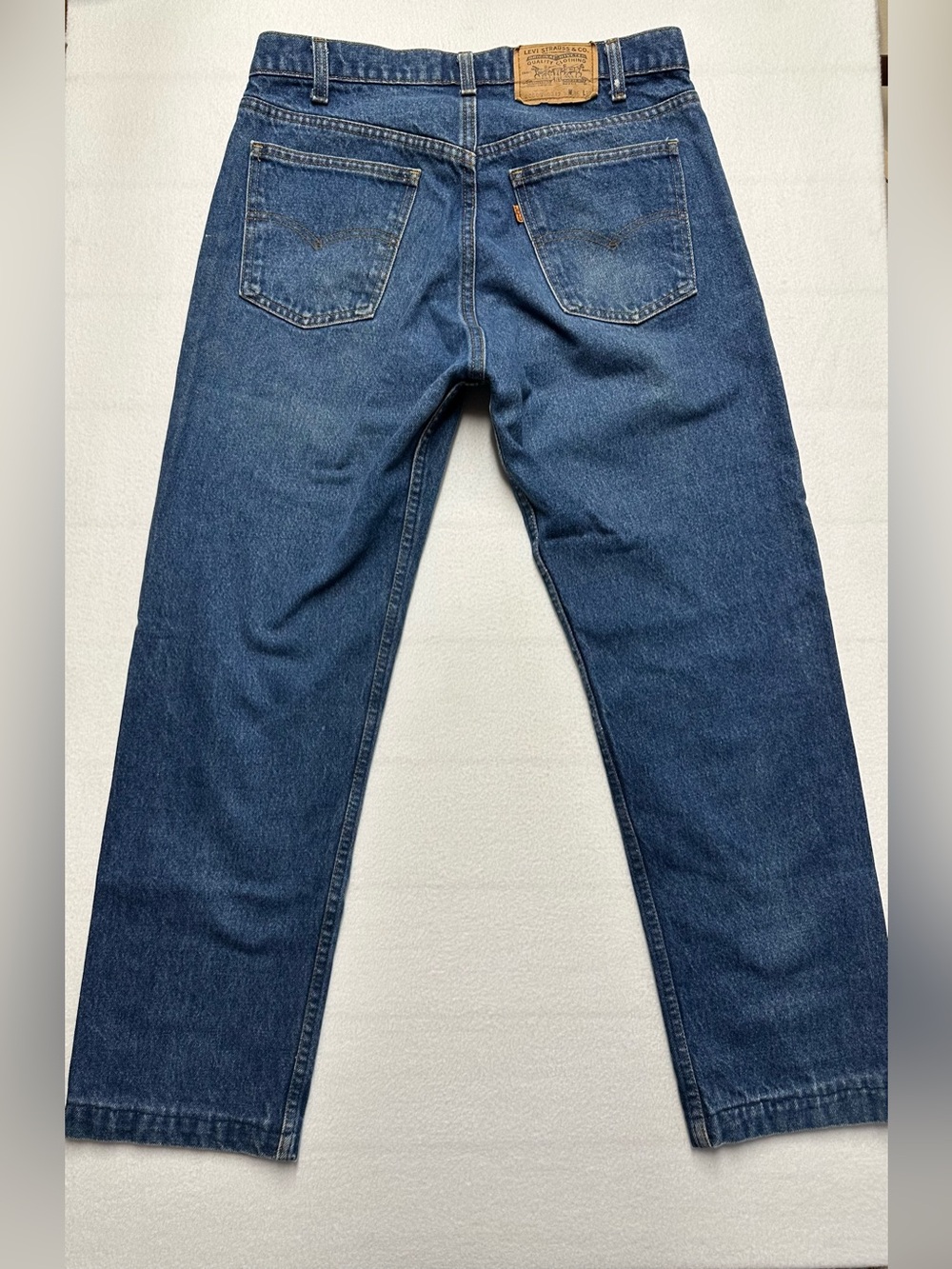 Vintage Levi’s 550 Relaxed Fit Jeans Men’s 36x32 Made in USA Orange Tab